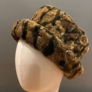 Norbu Animal Print Brown Black Bucket Hat